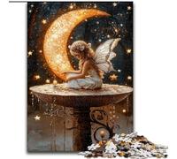Puzzles pour Adultes 1000 pièces La Lune et l'Elfe, Jouet éducatif et décompressant, idéal comme Cadeau pour Toute la Famille (Taille 50x75cm)