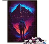 Puzzles pour Adultes 1000 pièces La Montagne Impossible en Bois, développe la Coordination œil-Main, idéal pour Les Cadeaux d'anniversaire 1000 pièces(50x75cm)