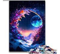 Puzzles pour Adultes 1000 pièces La mystérieuse Lune Puzzle Soirée de Jeux en Famille Expérience visuelle stimulante et enrichissante (Taille : 50x75cm)