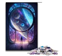 Puzzles pour Adultes 1000 pièces La Porte de l'inconnu Cadeaux d'anniversaire pour Adolescents de 14 Ans et Plus 75 x 50 cm