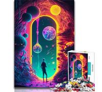 Puzzles pour Adultes 1000 pièces La Porte de l'inconnu, Jeu Stimulant pour Adolescents, idéal comme Cadeau pour Toute la Famille (Taille 75x50cm)