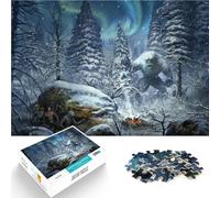 Puzzles pour Adultes 1000 pièces La Poursuite du Yéti pour Le Jeu éducatif Challenge Toy Cadeau d'anniversaire, Cadeaux, décoration Murale 50x70cm