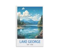 Puzzles pour Adultes 1000 pièces Lac George New York Impossible Difficile Amusant Puzzles de 1000 pièces pour Adultes 70x50cm