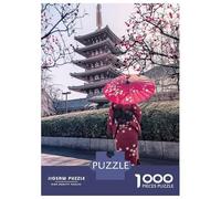 Puzzles pour Adultes 1000 Pièces Lady in Red Puzzle pour Adultes Jeu De Réflexion Améliorez Votre Mémoire Activités Amusantes À La Maison, 52x38cm/1000pcs