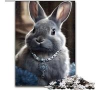 Puzzles pour Adultes, 1000 pièces, Lapin en Peluche, Casse-tête Stimulant pour Adolescents, Parfait pour la décoration intérieure ou comme Cadeau (Taille : 26x38cm)