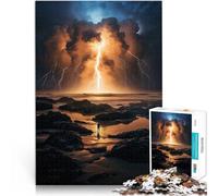 Puzzles pour Adultes 1000 pièces l'art de la Foudre Compétition de Vitesse Manuelle Car C'est Un pour Toute la Famille 38x26cm