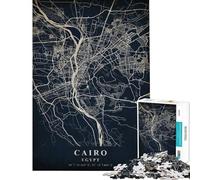 Puzzles pour Adultes 1000 pièces Le Caire Égypte Puzzles pour Adultes Jeu Manuel Vacances à la Maison Passer Le Temps Cadeau d'anniversaire Cadeaux (Taille 38x26cm)