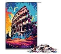 Puzzles pour Adultes 1000 pièces Le Colisée de la Rome Antique est entouré de Motifs d'assemblage Aidez Le Cerveau à exercer des Jouets addictifs pour cultiver la Patience 1000 pièces