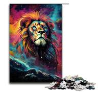 Puzzles pour Adultes 1000 pièces Le Lion dans Le cratère est entouré Modèle d'assemblage Aide Le Cerveau à exercer Jouets addictifs pour cultiver la Patience 1000 PCS