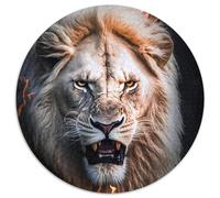 Puzzles pour Adultes, 1000 pièces Le Lion Flamboyant, Puzzle 1000 pièces, Jeu de réflexion pour Adolescents, Cadeau de Vacances idéal (67,5 x 67,5 cm)