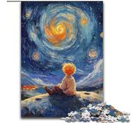 Puzzles pour Adultes 1000 pièces Le Petit Prince du Ciel Nocturne, Aide Le Cerveau à exercer des Jouets addictifs pour cultiver la Patience et améliorer la mémoire (Taille 50x75cm)