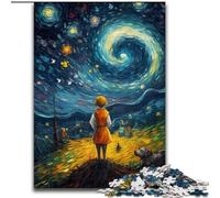 Puzzles pour Adultes 1000 pièces Le Petit Prince du Ciel Nocturne, idéal pour Les Amoureux, du Nouvel an ou de la Saint-Valentin 50x75cm