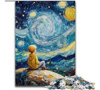 Puzzles pour Adultes 1000 pièces Le Petit Prince du Ciel Nocturne, Jouets éducatifs et Anti-Stress, Interaction Parent-Enfant (Taille 26x38cm)