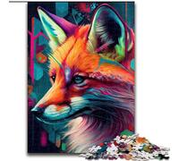 Puzzles pour Adultes 1000 pièces Le Renard Malin, Jouet Éléphant, Jeu Intellectuel, Cadeau d'anniversaire, Cadeaux, Décoration Murale pour 14 Ans et Plus (Taille 50x75cm)