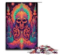 Puzzles pour Adultes 1000 pièces Le Vieux Jeu intellectuel du crâne est idéal comme Cadeau pour Toute la Famille 75x50cm