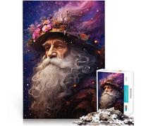 Puzzles pour Adultes 1000 pièces Le Vieux Sorcier Compétition de Vitesse Manuelle avec des pièces de Formes aléatoires entièrement imbriquées 52x38cm