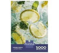 Puzzles pour Adultes 1000 Pièces Lemon and Mint in Water Puzzles pour Adultes Jeu De Réflexion Et De Logique Activités Amusantes À La Maison, 52x38cm/1000pcs