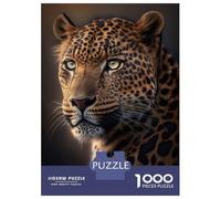 Puzzles pour Adultes 1000 Pièces Leopard AI Generative Puzzles pour Adultes Jeux Familiaux Difficile, Difficile, Stimulant À Terminer 52x38cm/1000pcs