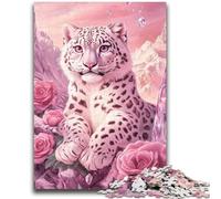 Puzzles pour Adultes 1000 pièces Léopard Aidez Le Cerveau à exercer des Jouets addictifs pour cultiver la Patience Une œuvre d'art 38x26cm