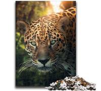 Puzzles pour Adultes 1000 pièces Léopard d'Amazonie, Jeu éducatif, Jouet de défi, idéal comme Cadeau pour Toute la Famille, 50x75cm