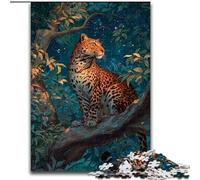 Puzzles pour Adultes 1000 pièces Léopard de la Jungle, Jeu Familial Anti-Stress, défi Difficile, Une œuvre d'art pour Les 14 Ans et Plus (Taille 50x75cm)