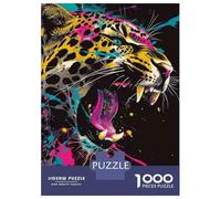 Puzzles pour Adultes 1000 Pièces Leopard Wall Art Print Puzzles pour Adultes - Jeu De Réflexion, Analyse Et Logique - Cadeau Anti-Stress 70x50cm/1000pcs