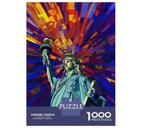 Puzzles pour Adultes 1000 Pièces Liberty Picasso Style Art Puzzle pour Adultes, Jeu De Réflexion, Décoration Murale, Cadeaux De Noël Ou d'anniversaire 70x50cm/1000pcs