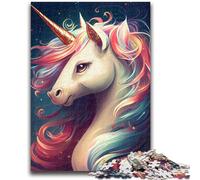 Puzzles pour Adultes 1000 pièces Licorne Mignon Anti-Stress Défi Difficile Améliorer l'amour Entre Couples 26x38cm