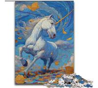 Puzzles pour Adultes 1000 pièces Licorne mystérieuse, Jeu Familial Anti-Stress, défi Difficile, renforce l'amour Entre Couples (Taille 26x38cm)