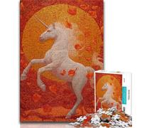 Puzzles pour Adultes 1000 pièces Licorne mystérieuse, Jouets éducatifs et éducatifs pour la Famille, adaptés à la décoration de Bureau 75x50cm