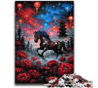 Puzzles pour Adultes 1000 pièces Licorne mystérieuse pour Adolescents, Relax Games est Un pour Toute la Famille (50x75cm)