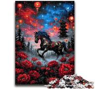 Puzzles pour Adultes 1000 pièces Licorne mystérieuse pour Les 14 Ans et Plus Jouet éducatif intellectuel décompressant Excellent Cadeau 38x26cm