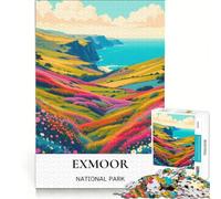 Puzzles pour Adultes 1000 pièces Lieux Secrets d'Exmoor, Jouet éducatif, pour Passer Le Temps Pendant Les Vacances, Cadeaux pour Les Amis et la Famille 38x26cm