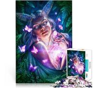 Puzzles pour Adultes 1000 pièces L'impératrice des Papillons Fabriqué en Carton pour et à partir de 14 Ans et Plus Jeux Amusants pour Les familles Cadeaux Difficiles et durs pour Femmes et Hommes。