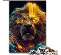 Puzzles pour Adultes 1000 pièces Lion, Aide Le Cerveau à exercer des Jouets addictifs pour cultiver la Patience et améliorer la mémoire (Taille 26x38cm)