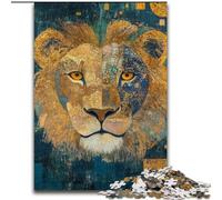 Puzzles pour Adultes 1000 pièces Lion Art, Jouets éducatifs, Jeux Anti-Stress, Interaction Parent-Enfant (Taille 26x38cm)