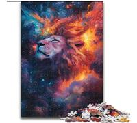 Puzzles pour Adultes 1000 pièces Lion Cosmique, à partir de 14 Ans, Jeux éducatifs à Domicile, Jouets à Faire soi-même, œuvres d'art, Cadeau (Taille 50x75cm)