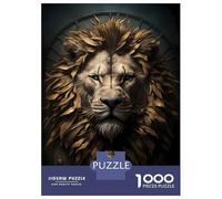 Puzzles pour Adultes 1000 Pièces Lion Fairy Tale Puzzle Détente Jeux Défi Difficile Cadeau Anti-Stress 52x38cm/1000pcs