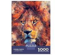 Puzzles pour Adultes 1000 Pièces Lion Puzzle pour Adultes Jeux Relaxants Assemblage De Motifs Cadeaux pour Les Amis Et La Famille 38x26cm/1000pcs