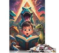 Puzzles pour Adultes 1000 pièces Livre Dinosaures Puzzles pour Adultes pour Jeux éducatifs Décoration d'intérieur 1000 pièces (75x50cm)