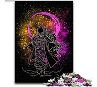 Puzzles pour Adultes 1000 pièces l'ombre de Nezuko Puzzle 1000 pièces pour Adultes Puzzle Stimulant à Faire soi-même pour Adolescents (Taille 50x75cm)