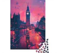 Puzzles pour Adultes 1000 Pièces London Night Lights Reflection-1 Puzzle pour Adultes - Jouets À Monter Soi-même - Décoration Parfaite - Cadeaux Uniques pour Anniversaires Et Noël 70x50cm/1000pcs