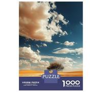 Puzzles pour Adultes 1000 Pièces Lone Tree Desert Watch Puzzle Adulte Jeux Amusants Analyse Et Logique Idéal comme Cadeau pour Toute La Famille 38x26cm/1000pcs