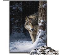 Puzzles pour Adultes 1000 pièces Loup, Analyse et Logique avec des pièces de Formes aléatoires entièrement emboîtables, à partir de 14 Ans (Taille 26x38cm)