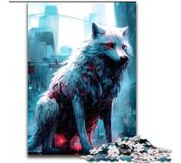 Puzzles pour Adultes 1000 pièces Loup Fantastique en Carton, développe la Coordination œil-Main, Parfait pour Les Cadeaux d'anniversaire 1000 pièces(26x38cm)