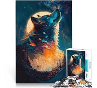 Puzzles pour Adultes 1000 pièces Loup Imagerie fantaisiste Jouet éducatif intellectuel décompressant Jeu de défi Unique 52x38cm
