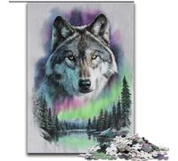 Puzzles pour Adultes, 1000 pièces, Loup majestueux, Parfait pour Les Adolescents et Les Loisirs en Famille, pour Les Anniversaires 50x75cm