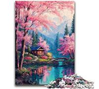 Puzzles pour Adultes 1000 pièces Loup Noir et Blanc, Jouets de Jeu, Chaque pièce est Unique - Jeu Familial Stimulant et Amusant (75x50cm)