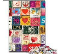 Puzzles pour Adultes 1000 pièces Love Collage, Jeu Stimulant et Jeu Familial avec des pièces entièrement emboîtables de Formes aléatoires (Taille 26x38cm)