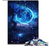 Puzzles pour Adultes 1000 pièces Lune Papillon, Jouets éducatifs et éducatifs, Cadeaux d'anniversaire Uniques pour Les 14 Ans et Plus (Taille 26x38cm)